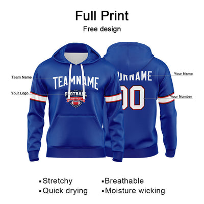 Custom Sweatshirt Hoodie For Man Woman Girl Boy Print Your Logo Name Number Royal enthsush
