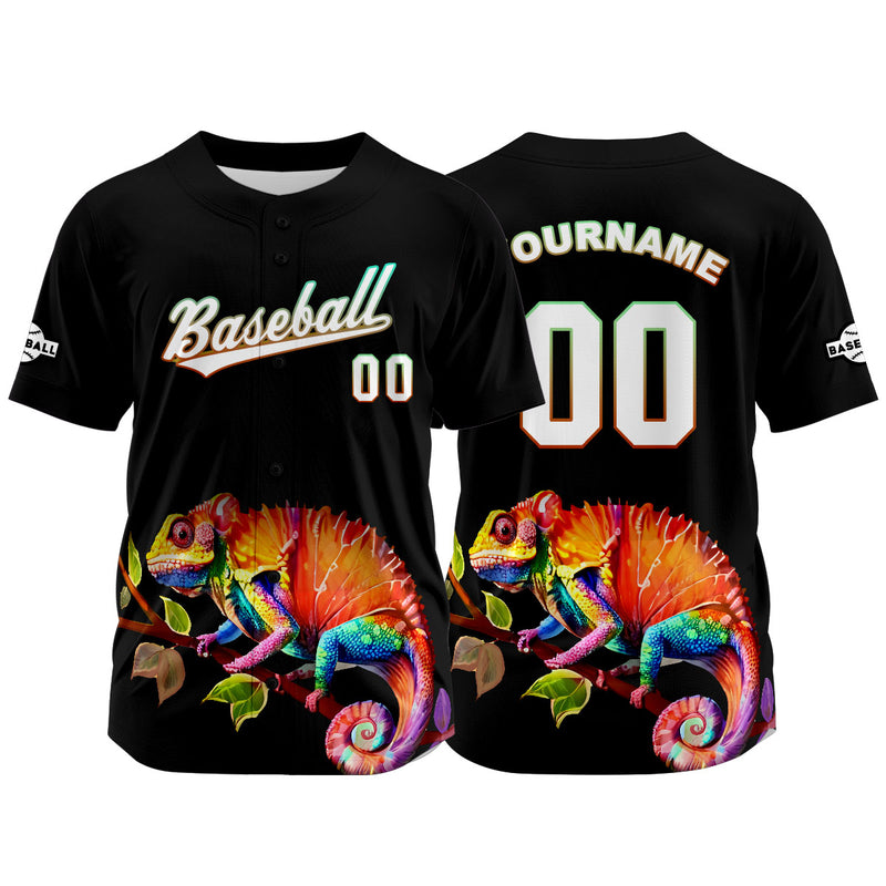 Custom Black Baseball Jersey Personalized Baseball Shirt for Men Women Kids Youth