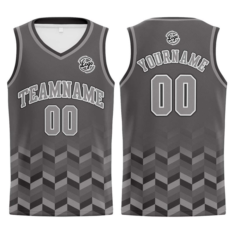 Custom Grey Basketball Jersey Uniform Suit Printed Your Logo Name Number