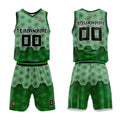 Custom Dark Green Basketball Jersey Uniform Suit Printed Your Logo Name Number enthsush