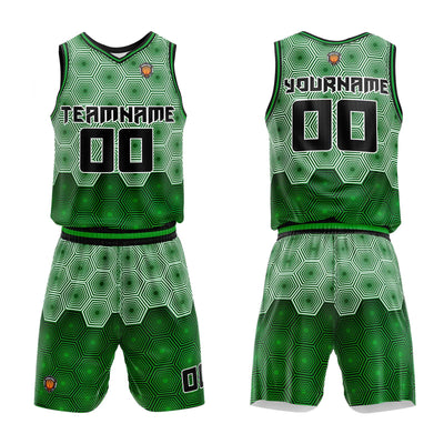 Custom Dark Green Basketball Jersey Uniform Suit Printed Your Logo Name Number enthsush