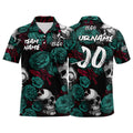 Custom Football Polo Shirts  Add Your Unique Logo/Name/Number Green enthsush