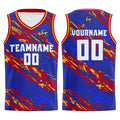 Custom Royal Red Basketball Jersey Uniform Suit Printed Your Logo Name Number enthsush