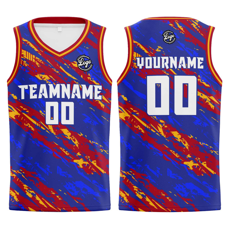 Custom Royal Red Basketball Jersey Uniform Suit Printed Your Logo Name Number