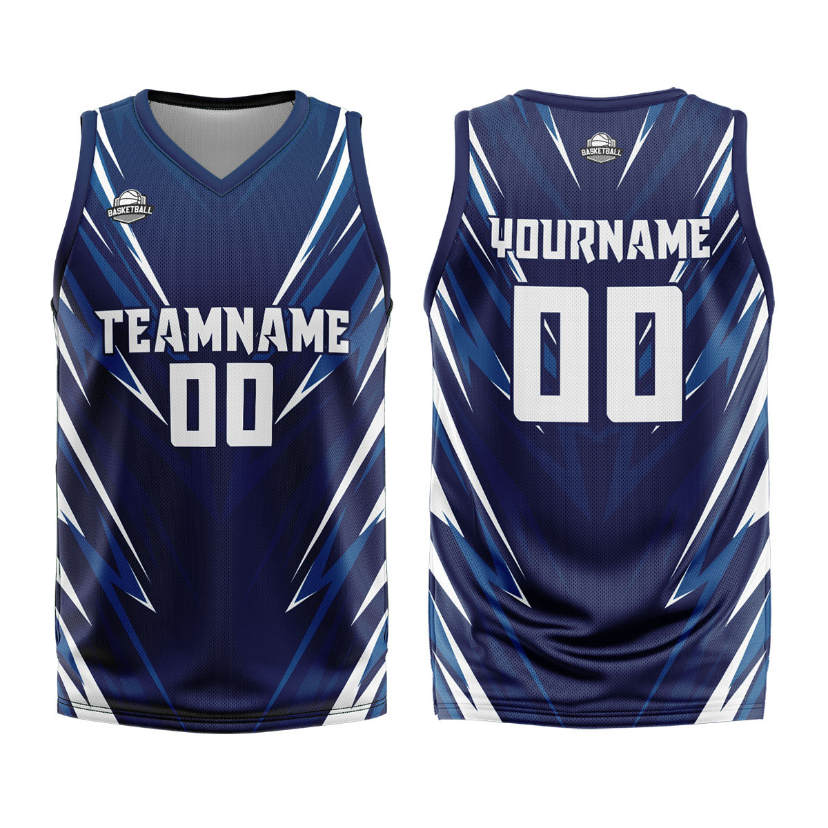 Custom Dark Blue Basketball Jersey Uniform Suit Printed Your Logo Name Number enthsush