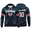 Custom Sweatshirt Hoodie For Man Woman Girl Boy Print Your Logo Name Number Navy enthsush
