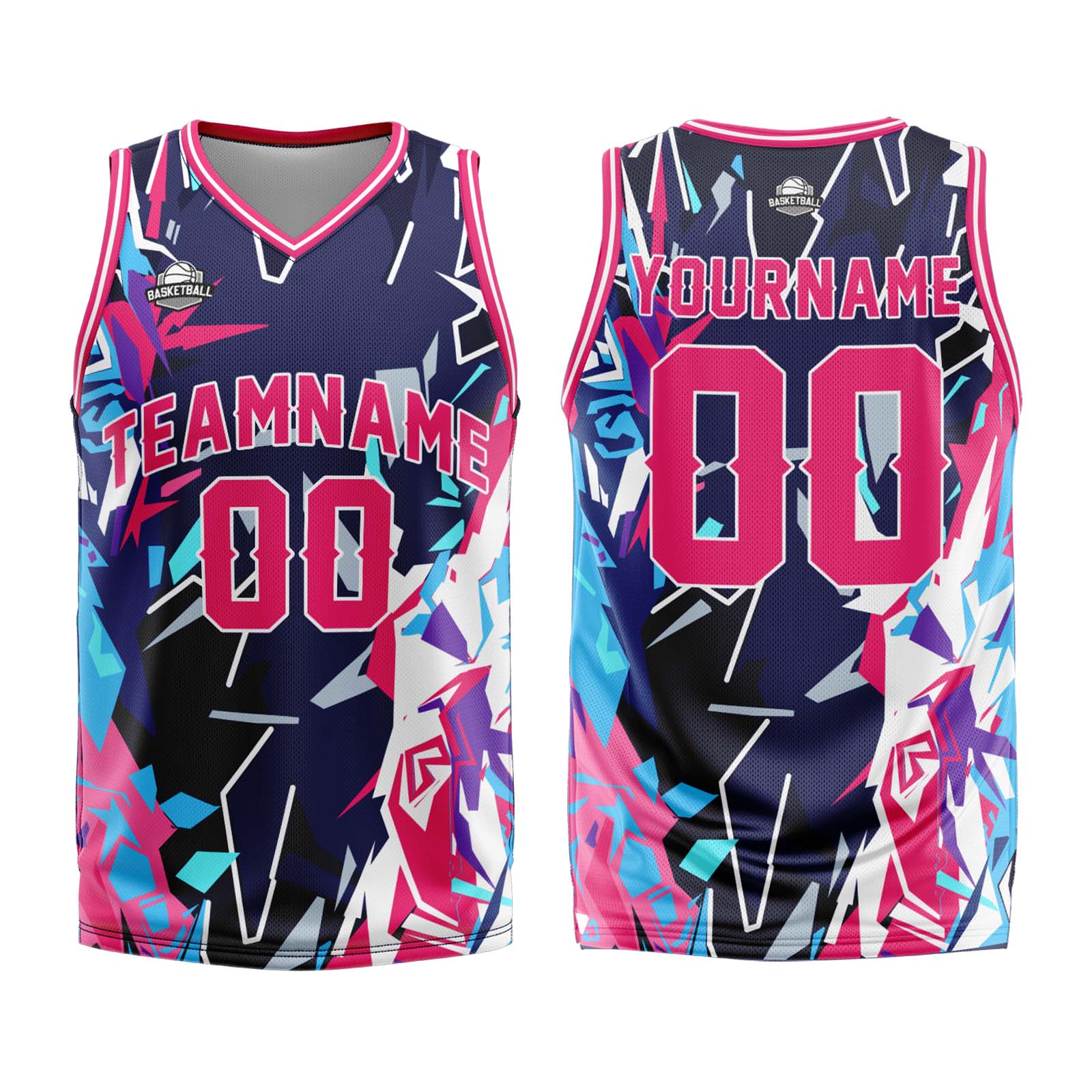 Custom Broken Red Basketball Jersey Uniform Suit Printed Your Logo Name Number enthsush