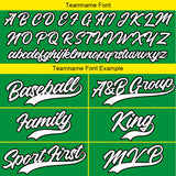 Custom Full Print Design Authentic Baseball Jersey Green