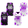 Custom Purple Reversible Basketball Suit for Adults and Kids Personalized Jersey enthsush