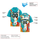 Custom Aqua Sleeve Hoodies for Men Women Shirts with Hoods Printed Name Logo