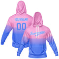 Custom Pink Light Blue Sweatshirt Hoodie For Men Women Girl Boy Print Your Logo Name Number enthsush