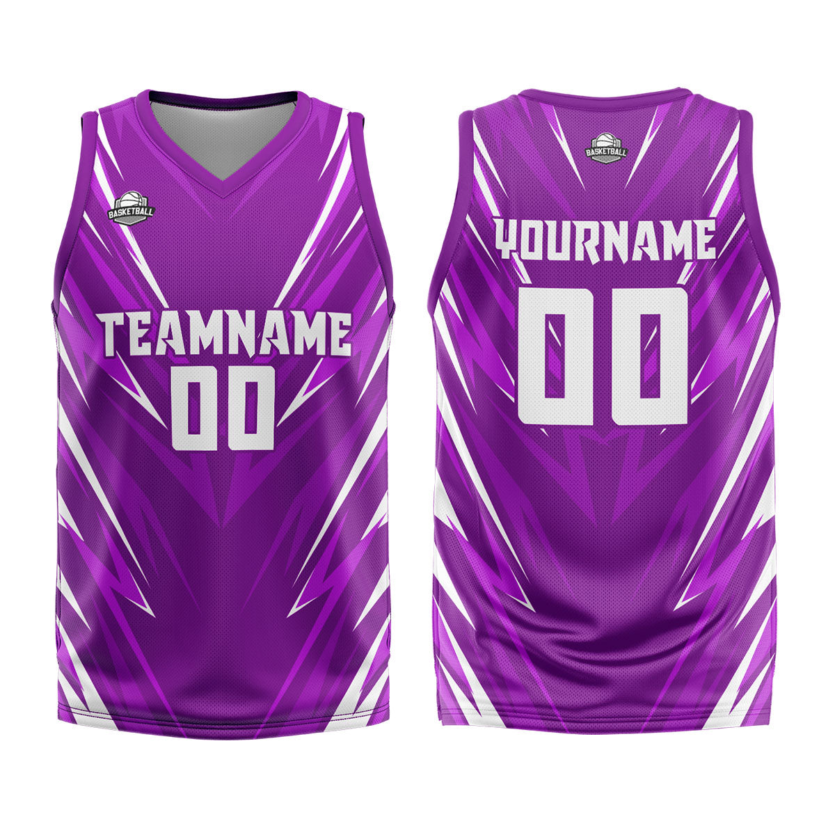 Custom Purple Basketball Jersey Uniform Suit Printed Your Logo Name Number enthsush