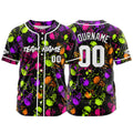 Custom Baseball Jersey Personalized Baseball Shirt for Men Women Kids Youth Teams Stitched and Print Purple&Green enthsush