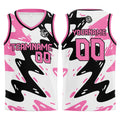 Custom White Black Pink Basketball Jersey Uniform Suit Printed Your Logo Name Number enthsush