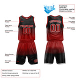 Custom Basketball Jersey Uniform Suit Printed Your Logo Name Number Red-Black