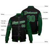 Custom Varsity Jacket Letterman jacket for Men, Women and Youth Green Black