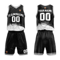 Custom Black White Basketball Jersey Uniform Suit Printed Your Logo Name Number enthsush