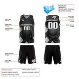 Custom Grey Reversible Basketball Suit for Adults and Kids Personalized Jersey