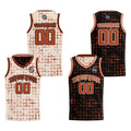 Custom Cream Reddish Brown Reversible Basketball Suit for Adults and Kids Personalized Jersey enthsush