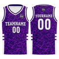 Custom Purple Basketball Jersey Uniform Suit Printed Your Logo Name Number enthsush