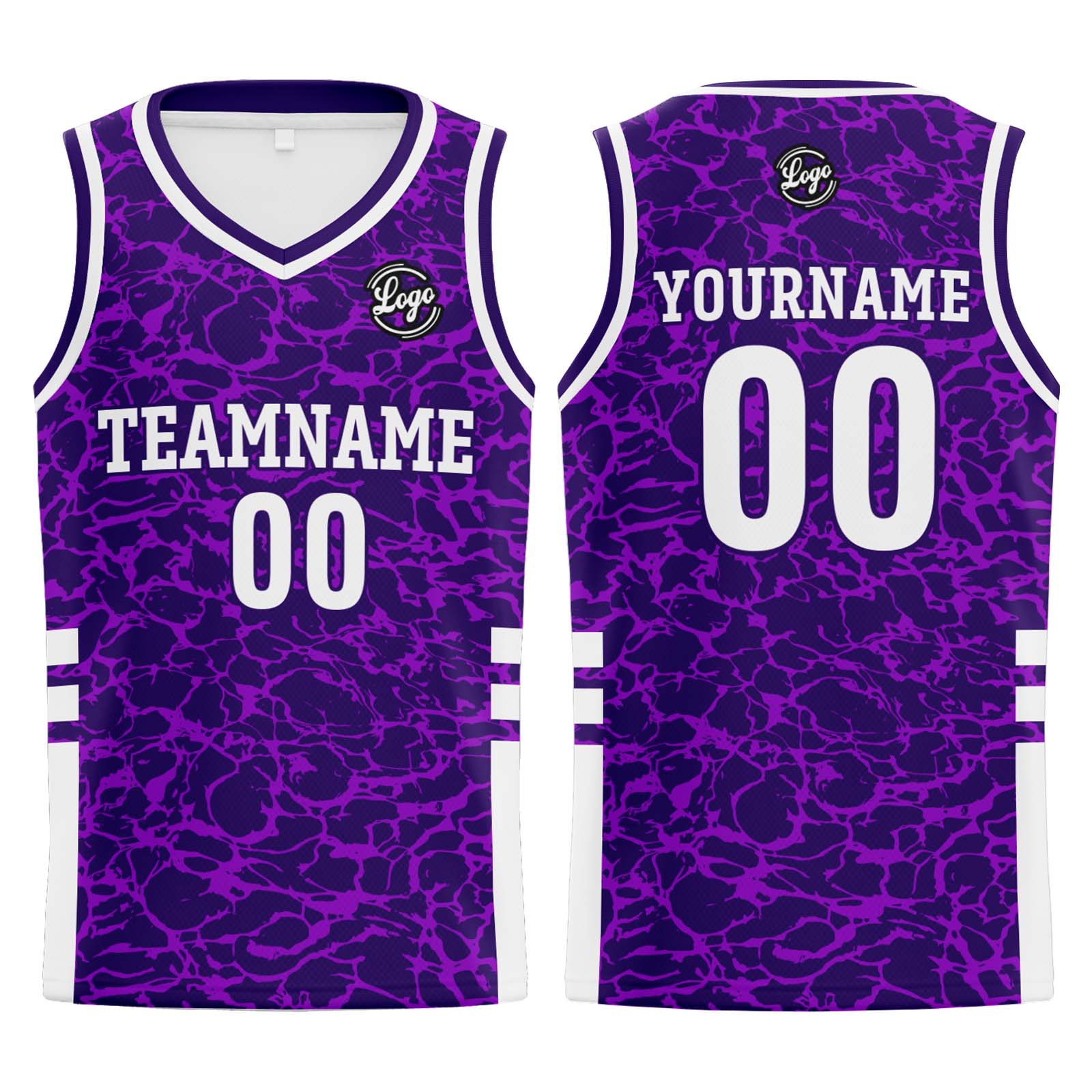 Custom Purple Basketball Jersey Uniform Suit Printed Your Logo Name Number enthsush