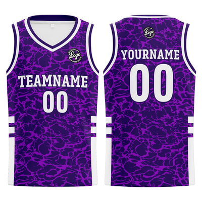 Custom Purple Basketball Jersey Uniform Suit Printed Your Logo Name Number enthsush
