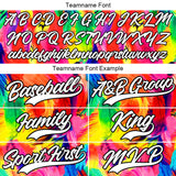 Custom Full Print Design Authentic Baseball Jersey Colorful feather