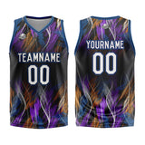 Custom Black Blue Basketball Jersey Uniform Suit Printed Your Logo Name Number