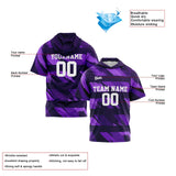 Custom Purple Sleeve Hoodies for Men Women Shirts with Hoods Printed Name Logo