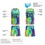 Custom Broken Green Basketball Jersey Uniform Suit Printed Your Logo Name Number
