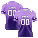 Custom Purple Gradient Football Jersey Personalized Football Shirts for Men Women  Printed Team Name Number Logo