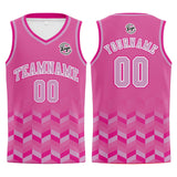 Custom Pink Basketball Jersey Uniform Suit Printed Your Logo Name Number