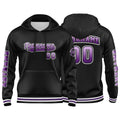 Custom Purple Black Sweatshirt Hoodie For Men Women Girl Boy Print Your Logo Name Number enthsush