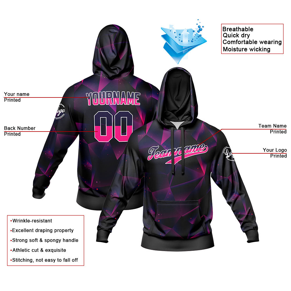 Custom Black Rose Red Sweatshirt Hoodie For Men Women Girl Boy Print Your Logo Name Number enthsush