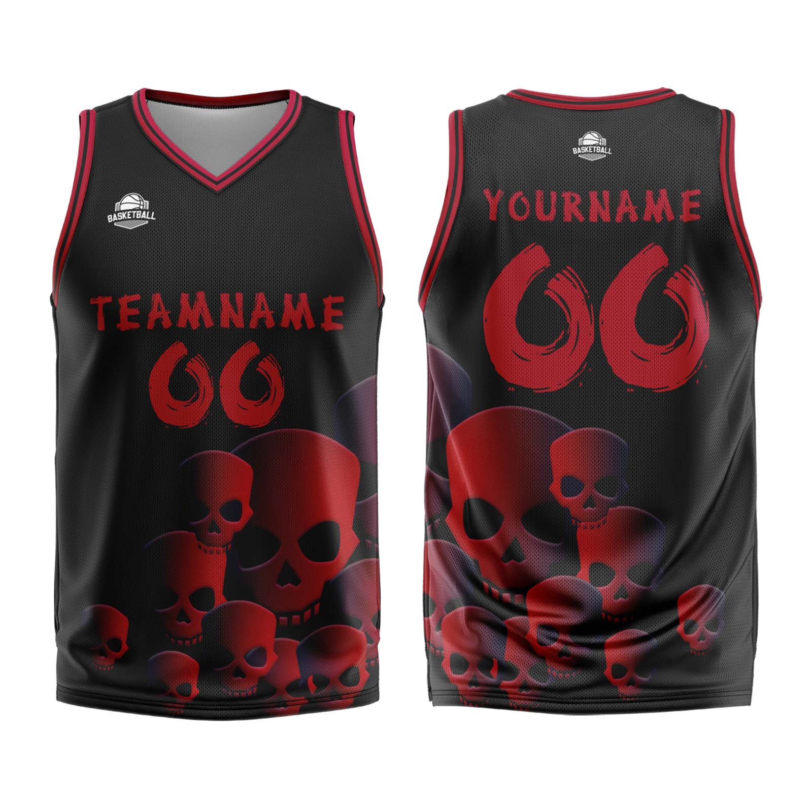 Custom Fluid Red Basketball Jersey Uniform Suit Printed Your Logo Name Number enthsush