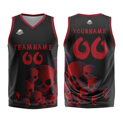 Custom Fluid Red Basketball Jersey Uniform Suit Printed Your Logo Name Number enthsush