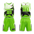 Custom Neon Green Basketball Jersey Uniform Suit Printed Your Logo Name Number enthsush