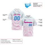 Custom White Pink Light Blue Short Sleeve Hoodies for Men Women Shirts with Hoods Printed Name Logo
