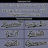Custom Full Print Design Authentic Baseball Jersey purple gray