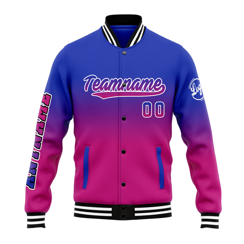 Custom Gradient Varsity Jacket Letterman jacket for Men, Women and Youth Royal&Rose