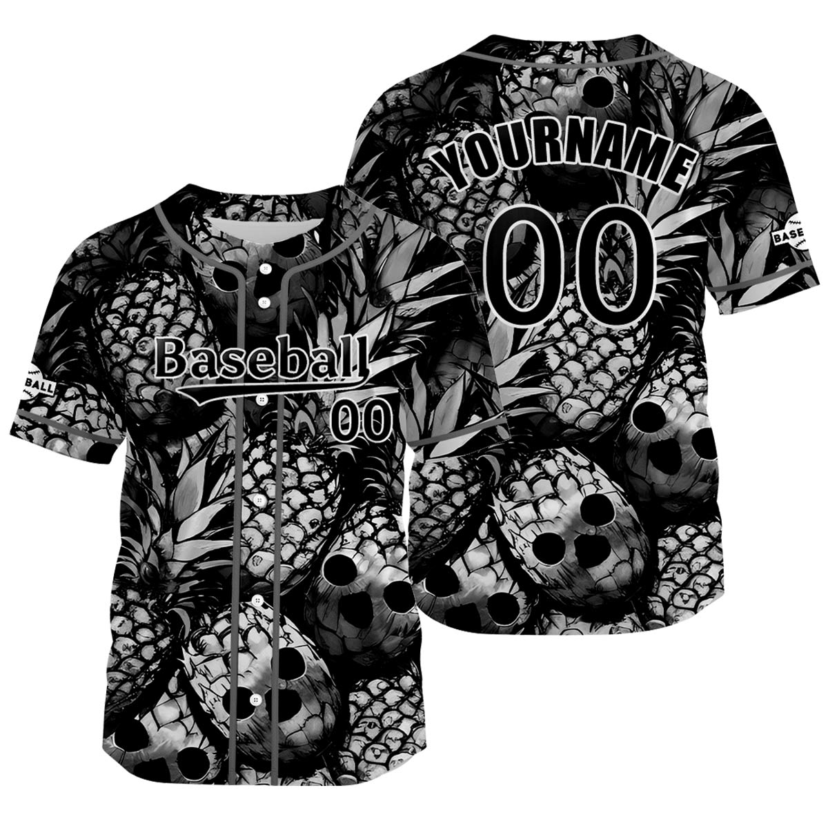 Custom Gray Black Baseball Jersey Personalized Baseball Shirt for Men Women Kids Youth enthsush