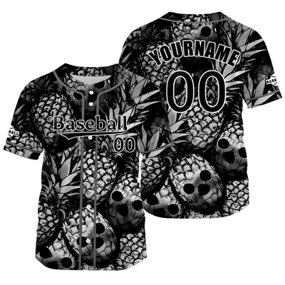 Custom Gray Black Baseball Jersey Personalized Baseball Shirt for Men Women Kids Youth enthsush