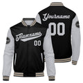 Custom Varsity Jacket Letterman jacket for Men, Women and Youth Grey Black Cream enthsush