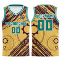 Custom Light Yellow Brown Basketball Jersey Uniform Suit Printed Your Logo Name Number enthsush