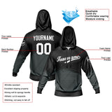 Custom Black Gray Sweatshirt Hoodie For Men Women Girl Boy Print Your Logo Name Number
