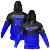 Custom Black Blue Sweatshirt Hoodie For Men Women Girl Boy Print Your Logo Name Number