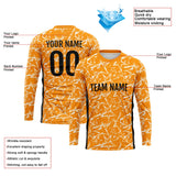 Custom Basketball Soccer Football Shooting Long T-Shirt for Adults and Kids Star-Orange