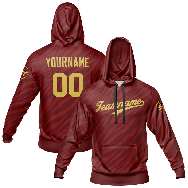Custom Crimson Sweatshirt Hoodie For Men Women Girl Boy Print Your Logo Name Number