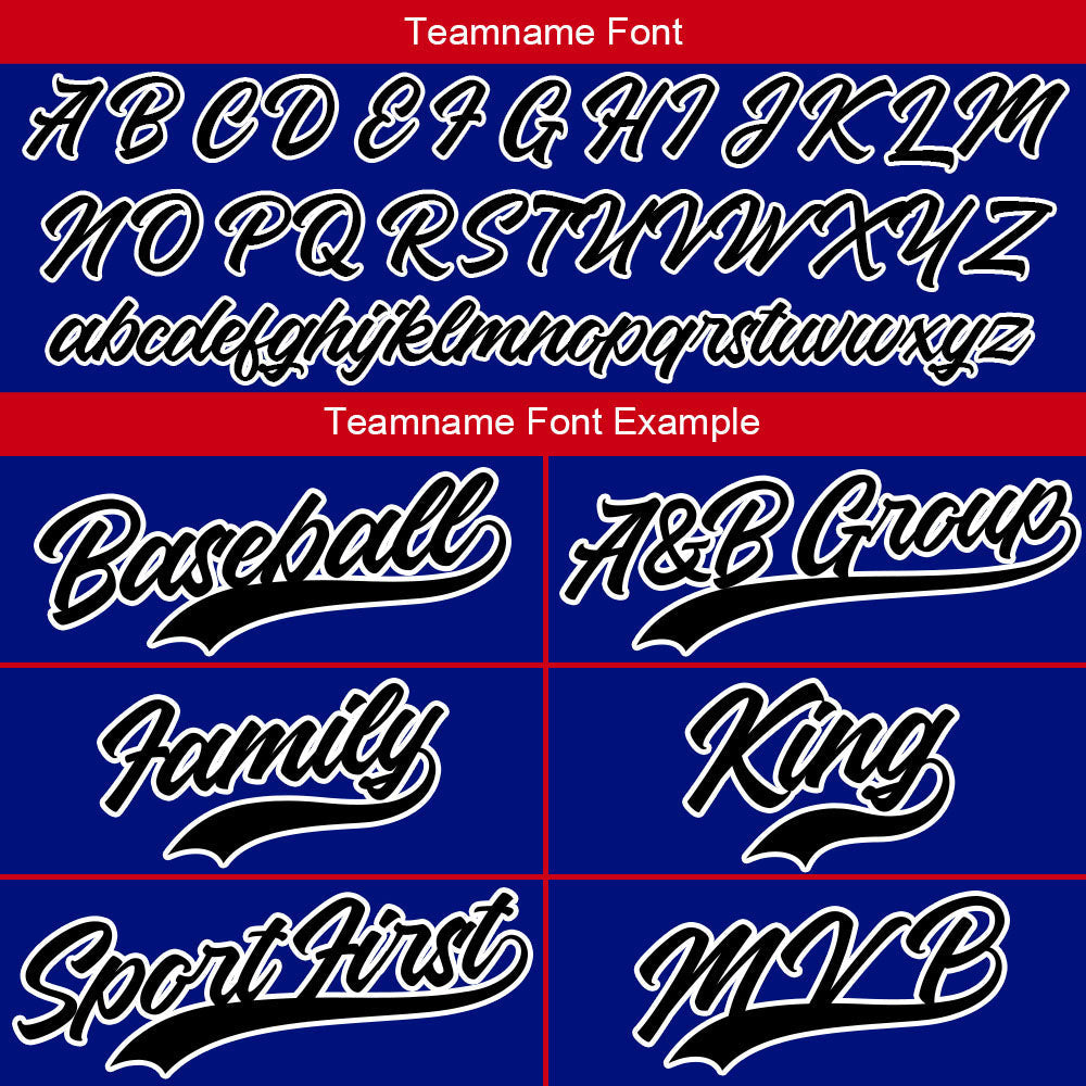Custom Full Print Design Authentic Baseball Jersey Red-Royal enthsush