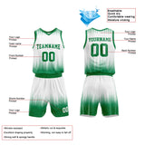 Custom Basketball Jersey Uniform Suit Printed Your Logo Name Number White-Green